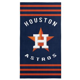 Houston Astros MLB Stripes Beach Towel 30 x 60 inches