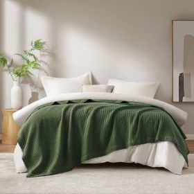 1PC Twin Cotton Blanket (Color: as Pic)